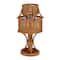 Hello Honey® 18" Rustic Rattan Vintage Reproduction Table Lamp, 2ct.